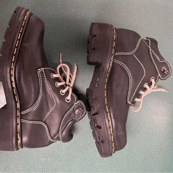 Dr. Martens Black and Tan Lace Up Boots - Picture 10 of 10